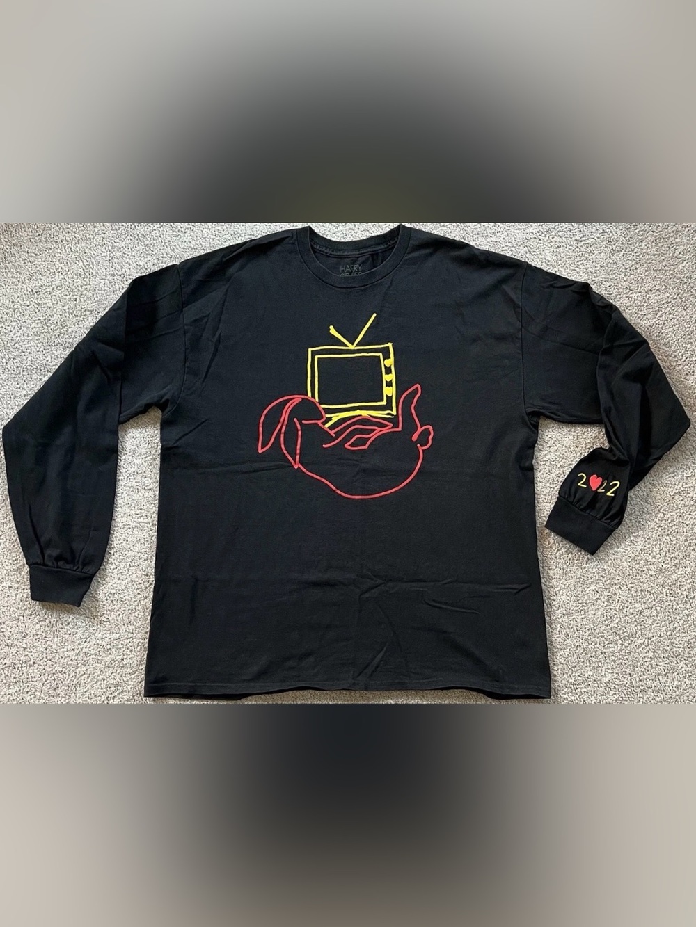 Harry Styles Love On Tour Graphic TV & Bunny T-Shirt Size Large